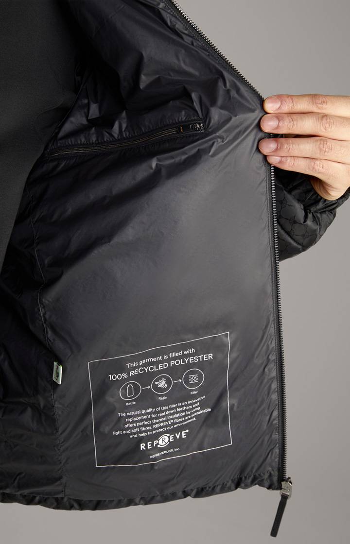 Joop Cornflower-Steppjacke Luke in Schwarz gemustert Letzte 3 Tage