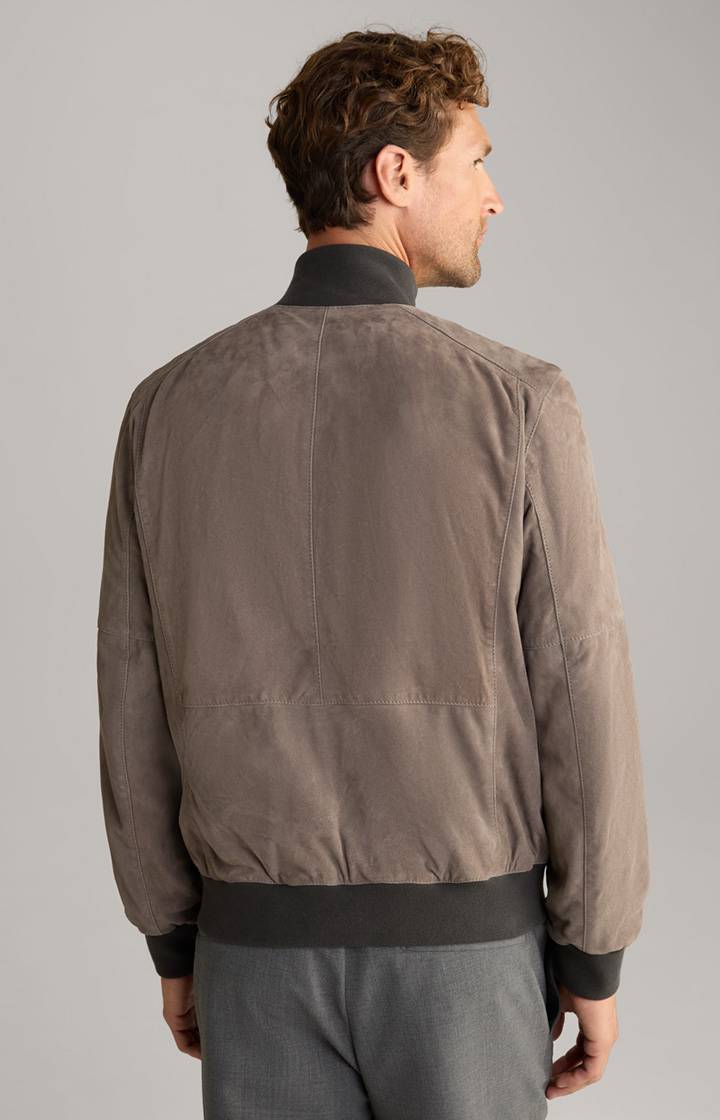 Joop Veloursleder-Blouson Toros in Grau Vierteljährliche Förderung