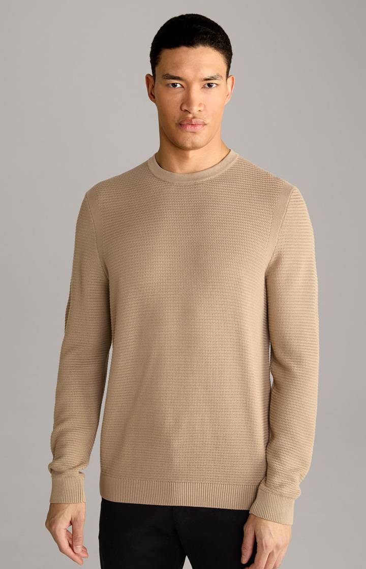 Joop Strickpullover Conrados in Hellbraun Auslauf