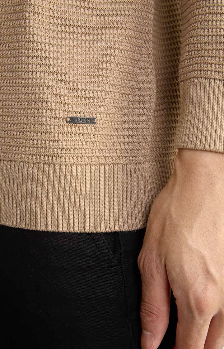 Joop Strickpullover Conrados in Hellbraun Auslauf