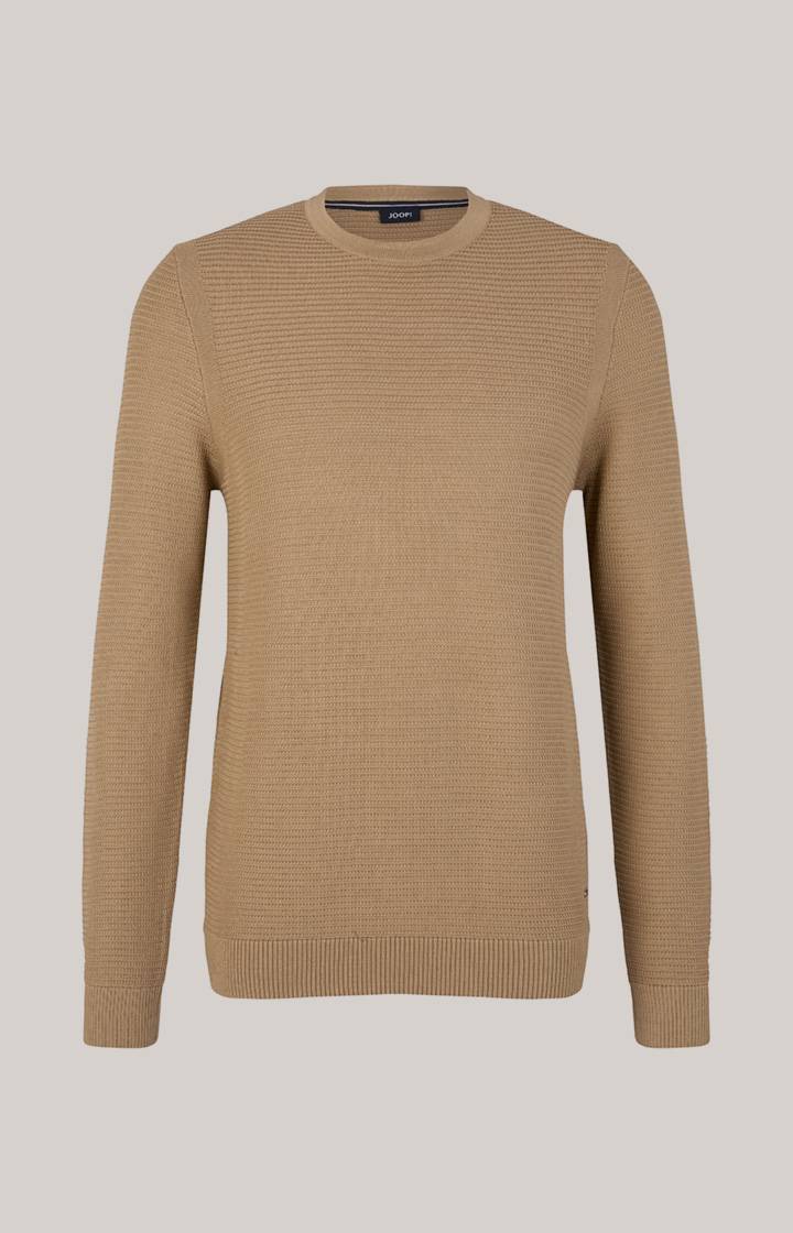 Joop Strickpullover Conrados in Hellbraun Auslauf