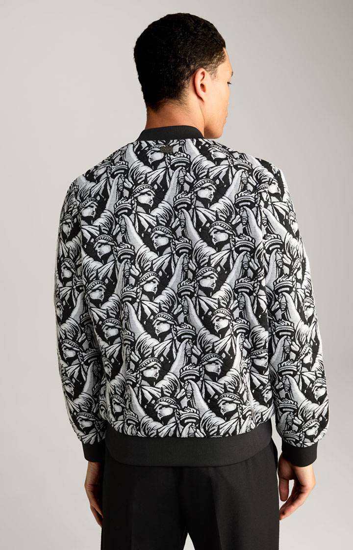 Joop Jacquard-Blouson Danger in Schwarz gemustert Kostenloser Versand