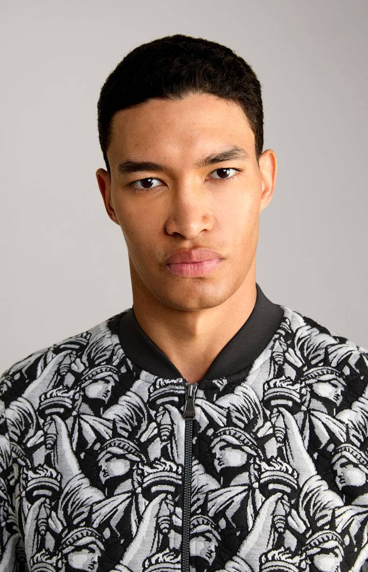 Joop Jacquard-Blouson Danger in Schwarz gemustert Kostenloser Versand