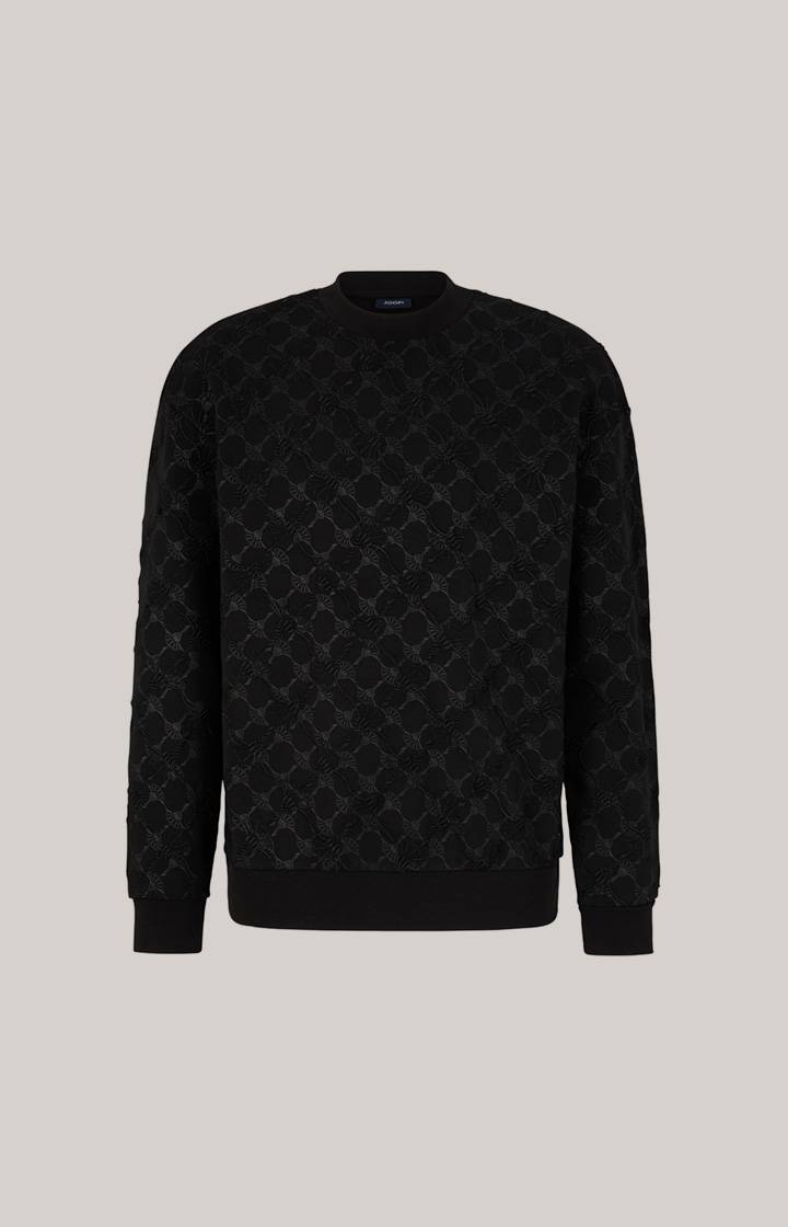 Joop Cornflower-Sweatshirt Cortez in Schwarz gemustert Flash Sale
