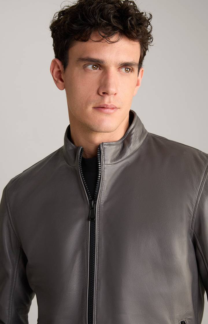 Joop Lederjacke Lif in Grau Cyber Monday