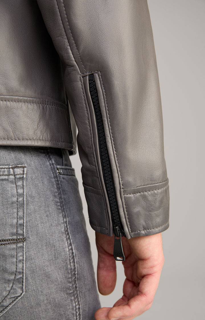 Joop Lederjacke Lif in Grau Cyber Monday