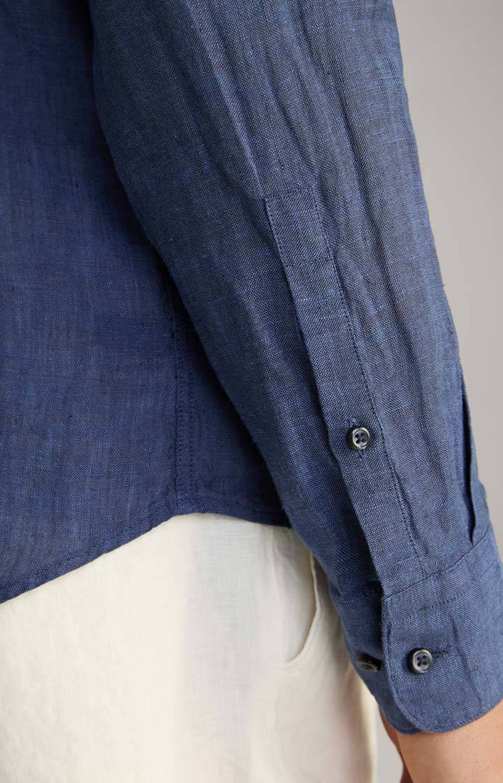 Joop Leinen-Hemd Pebo in Navy Osterangebot
