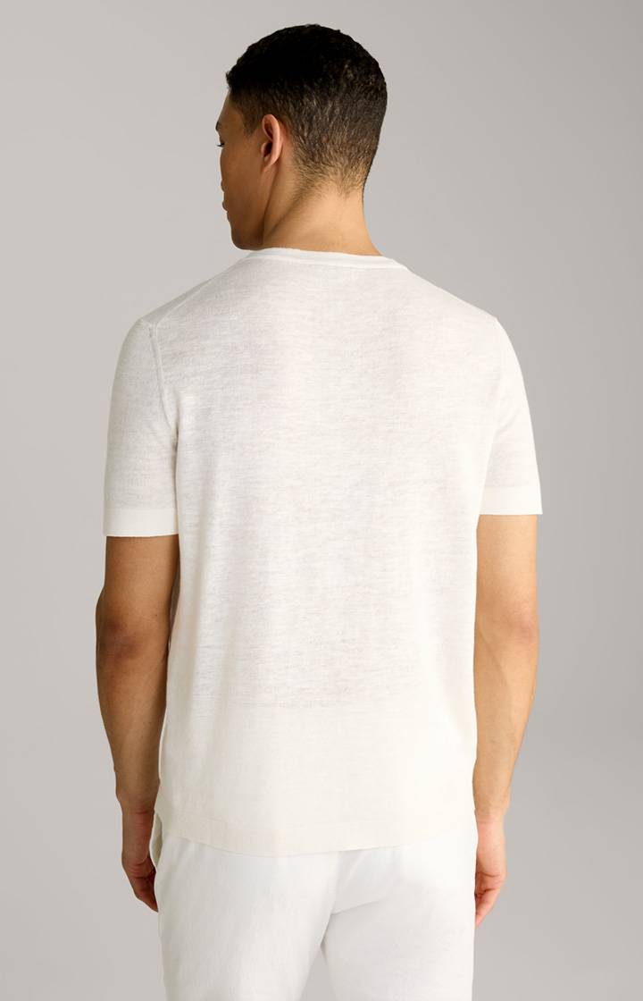 Joop Leinenmix-T-Shirt Maroso in Offwhite Kauf eins, bekomm eins gratis