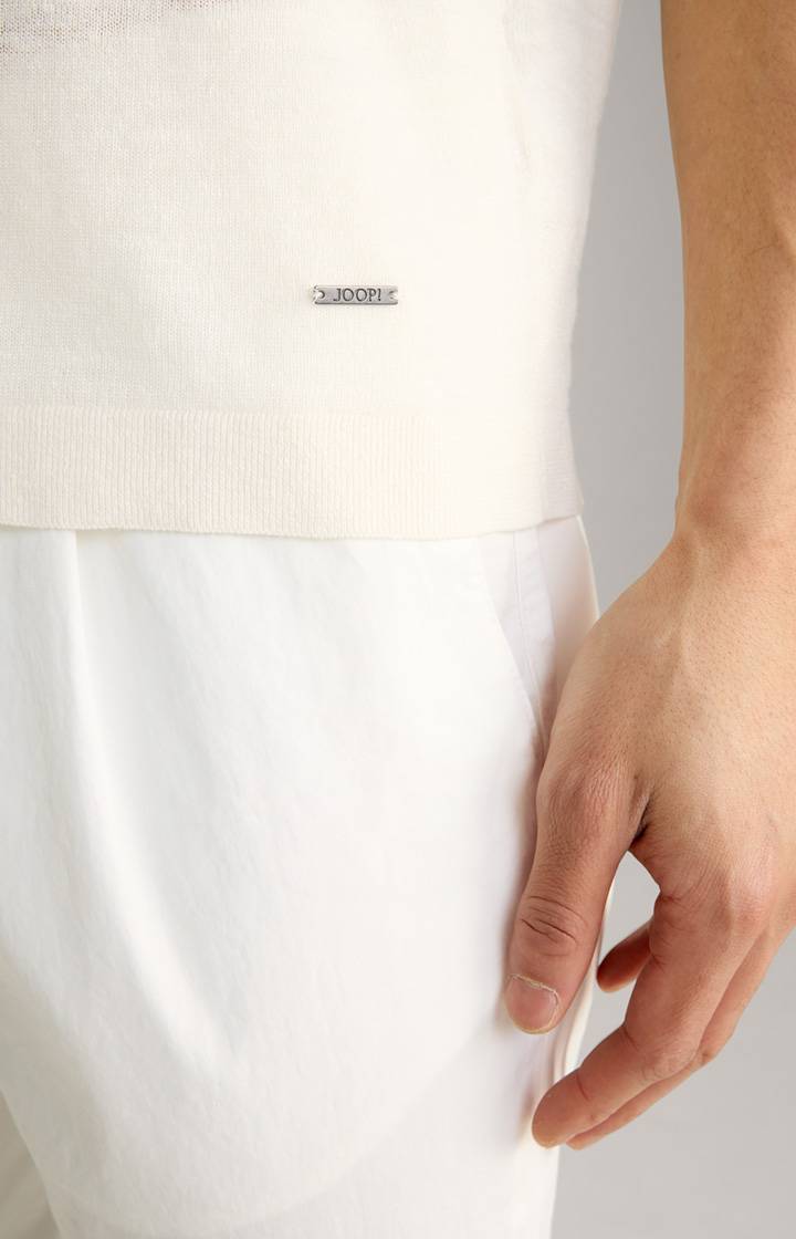 Joop Leinenmix-T-Shirt Maroso in Offwhite Kauf eins, bekomm eins gratis