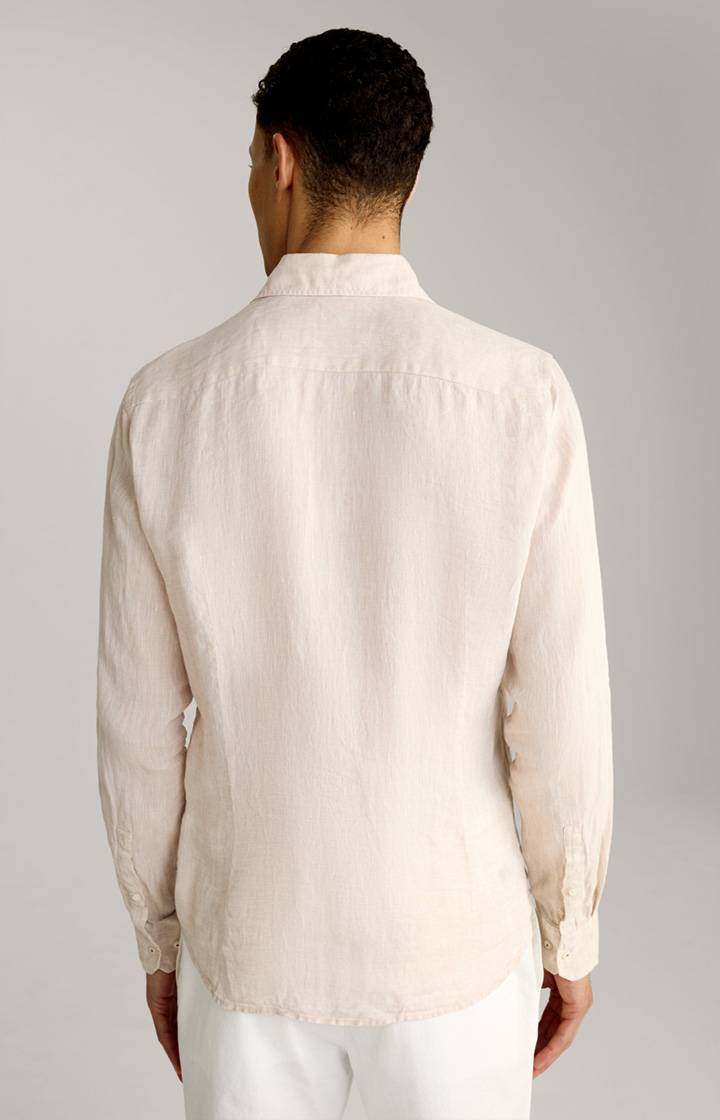 Joop Leinen-Hemd Pai in Beige meliert Tiefpreis