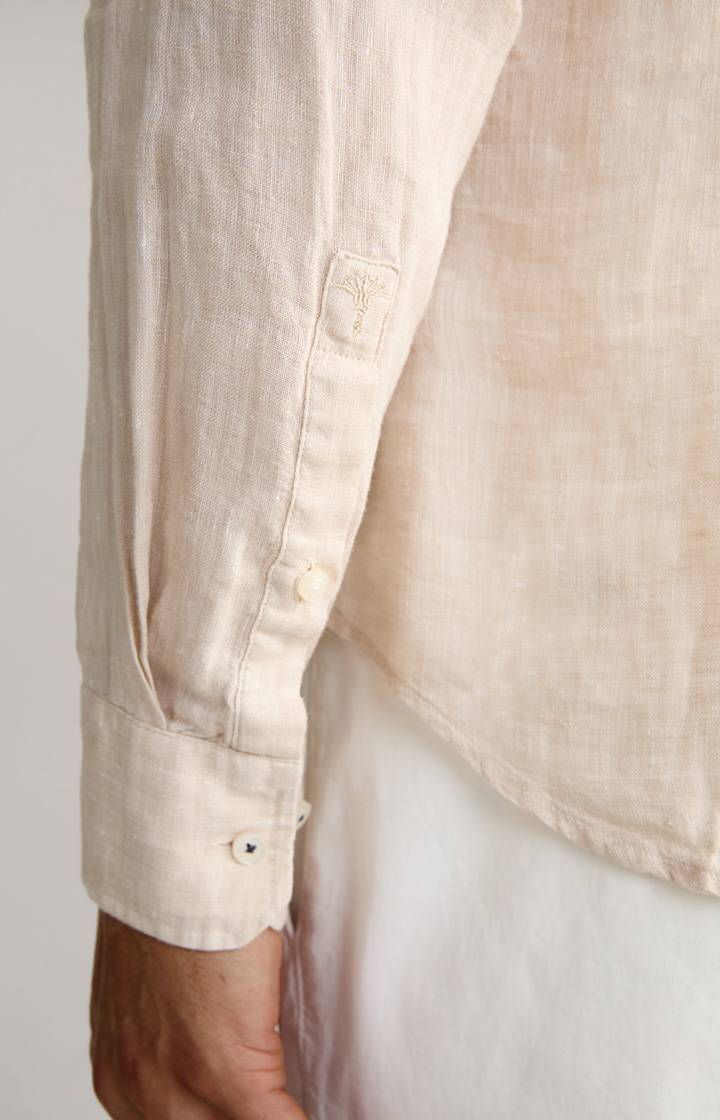 Joop Leinen-Hemd Pai in Beige meliert Tiefpreis