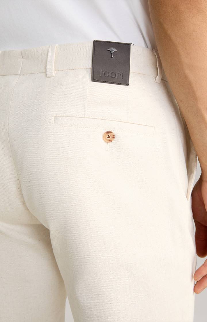 Joop Leinenmix Chino Hank in Creme Begrenzte Freigabe