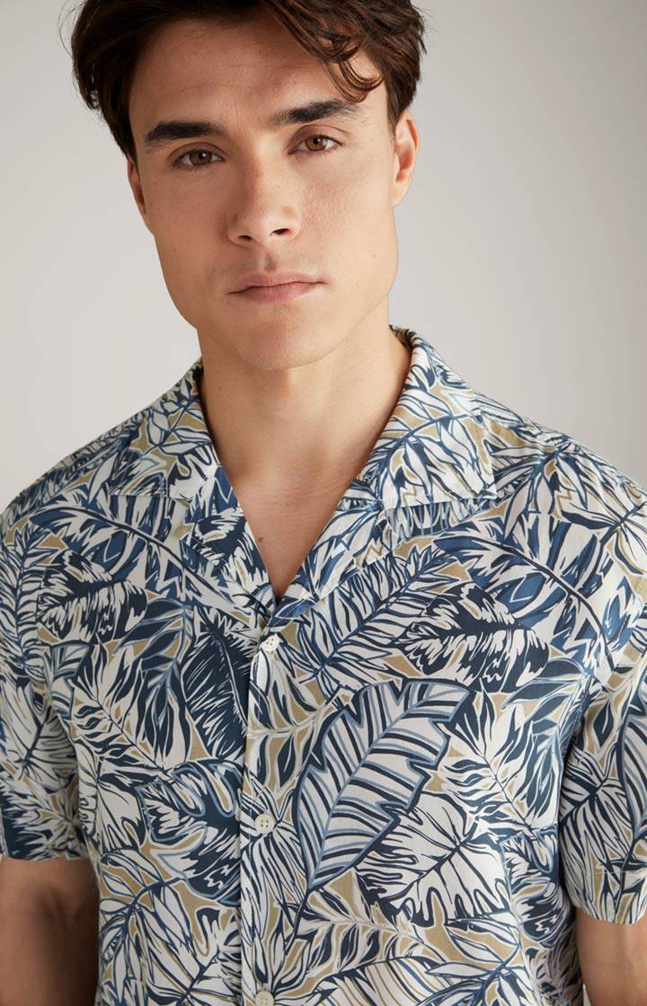 Joop Viskose-Hemd Hanes in Weiß/Blau/Beige Fabrik Onlineshop