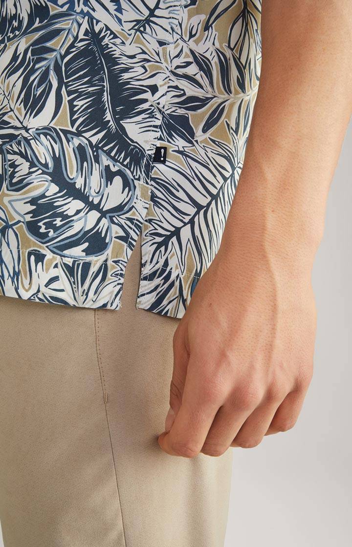 Joop Viskose-Hemd Hanes in Weiß/Blau/Beige Fabrik Onlineshop