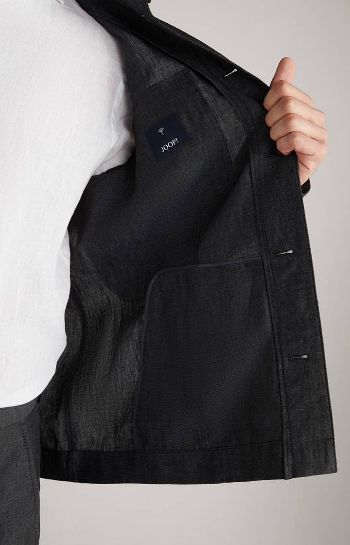 Joop Leinen-Jacke Hearts in Dunkelgrau Günstig kaufen
