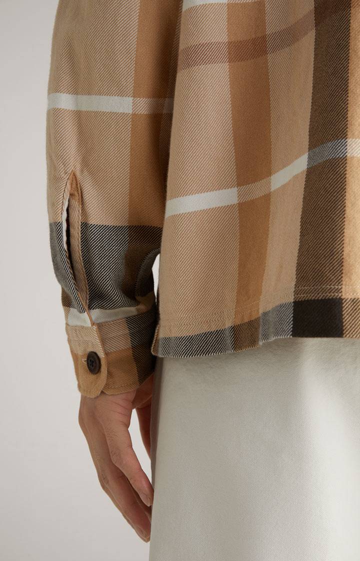 Joop Hemd Harvi in Beige kariert Blitzangebot