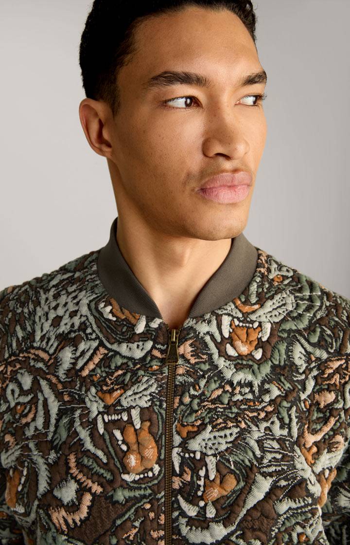 Joop Collegejacke Danger in Grün/Braun gemustert Bestseller