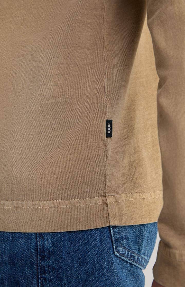 Joop Baumwoll-Langarmshirt Carlito in Hellbraun Bis zu 60% Rabatt