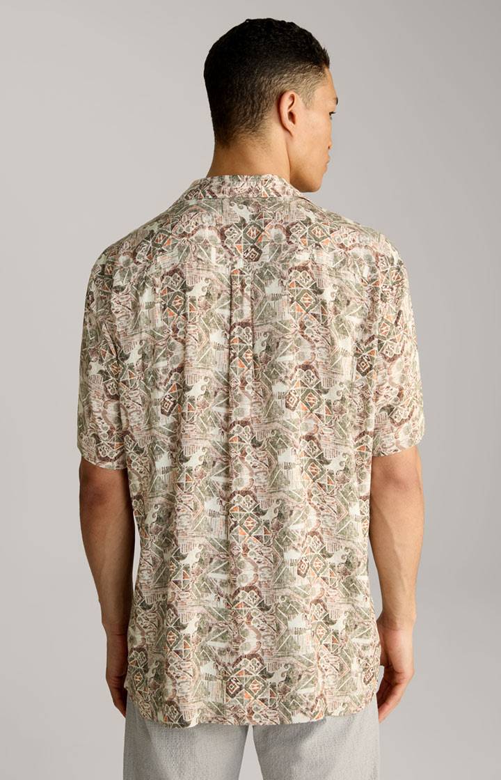 Joop Viskose-Hemd Hanes in Beige gemustert Sonderangebot der Fabrik
