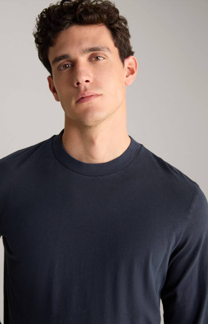 Joop Baumwoll-Langarmshirt Carlito in Navy Black Friday Preise