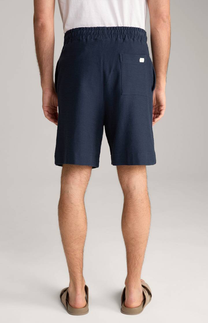 Joop Baumwoll-Shorts Damiano in Navy strukturiert zollfrei