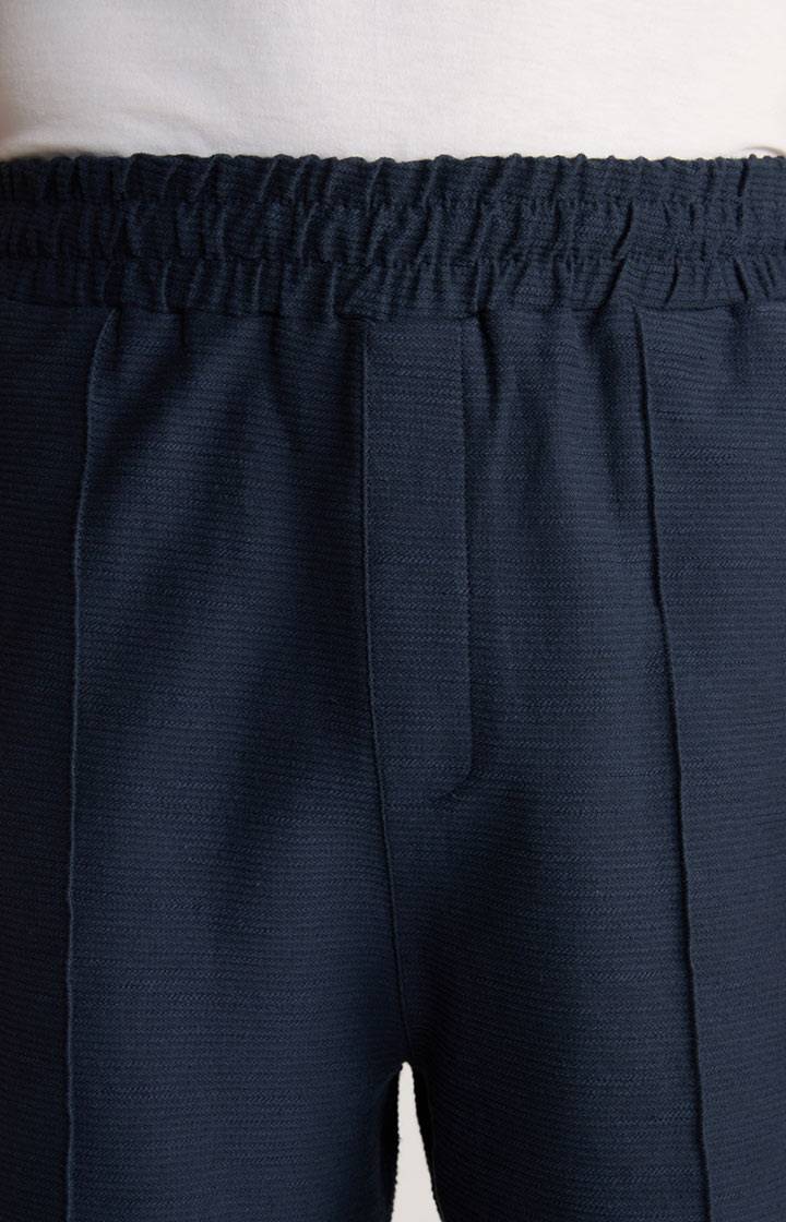 Joop Baumwoll-Shorts Damiano in Navy strukturiert zollfrei