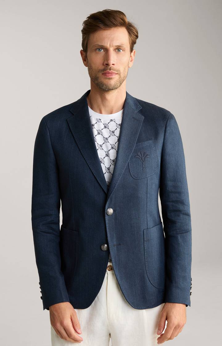 Joop Leinenmix-Sakko Heathrow in Denim Blue Fabrik Onlineshop