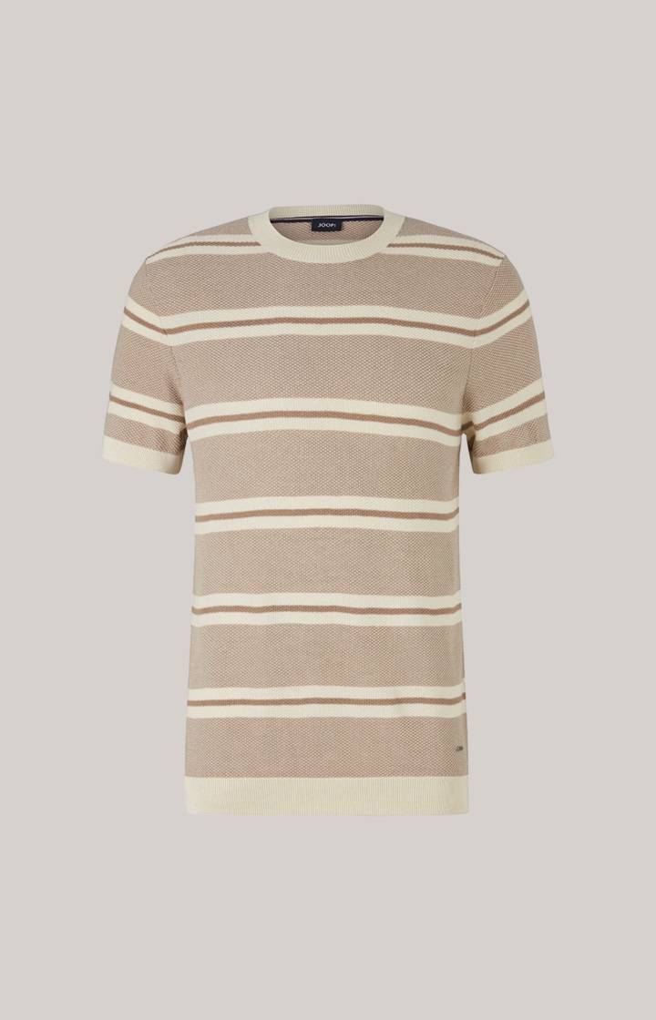 Joop Strick-Shirt Vico in Beige/Offwhite gestreift Black Friday