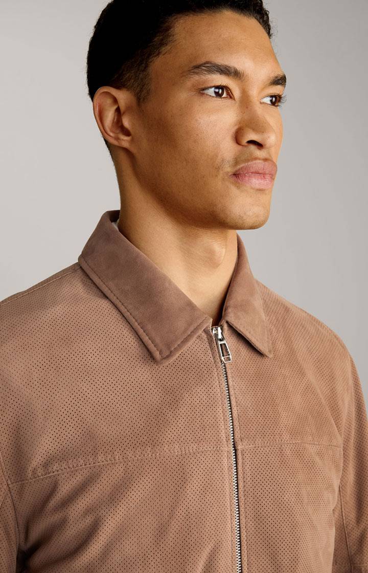 Joop Ziegenvelours-Lederjacke Laup in Hellbraun Muttertagsangebot