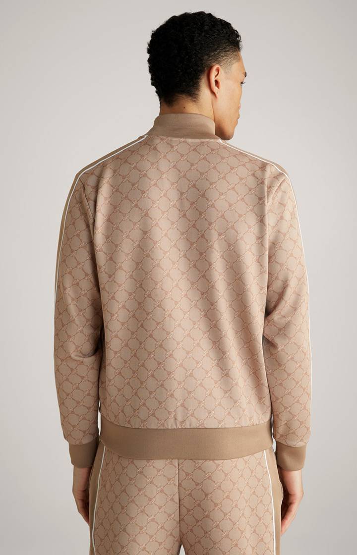 Joop Cornflower-Sweatjacke Tayfun in Beige gemustert Blitzangebot