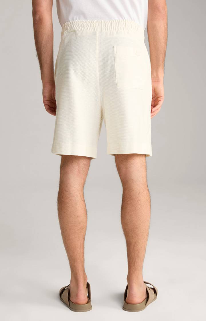 Joop Baumwoll-Shorts Damiano in Creme strukturiert Riesige Ersparnisse