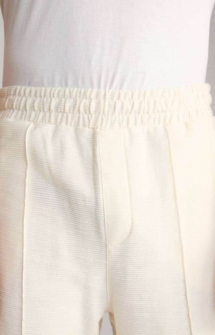 Joop Baumwoll-Shorts Damiano in Creme strukturiert Riesige Ersparnisse