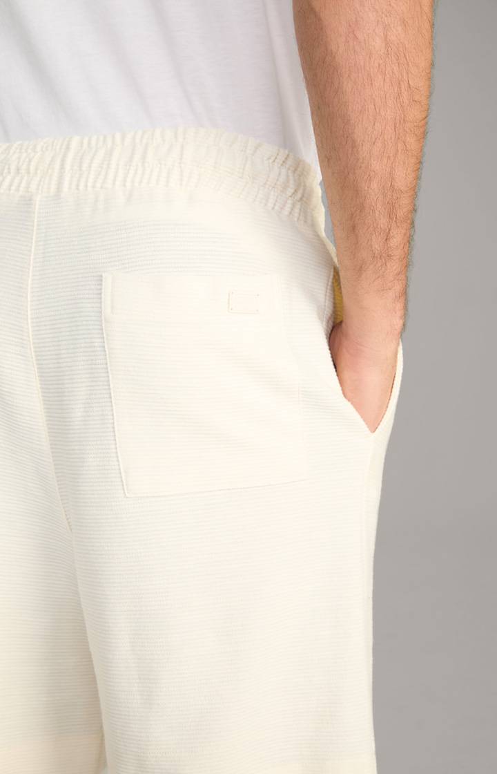 Joop Baumwoll-Shorts Damiano in Creme strukturiert Riesige Ersparnisse