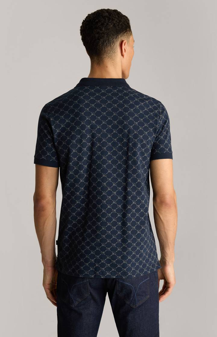 Joop Cornflower Poloshirt Paigam in Navy gemustert Nur noch ein Tag übrig