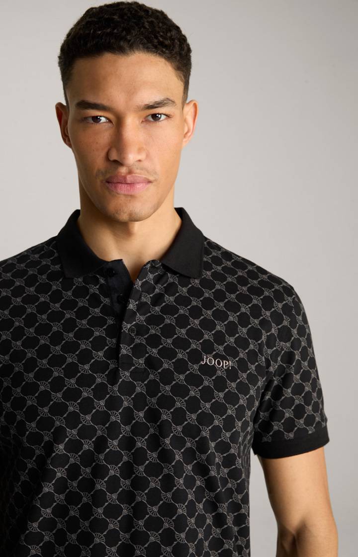 Joop Cornflower Poloshirt Paigam in Schwarz gemustert Kostenloser Versand international