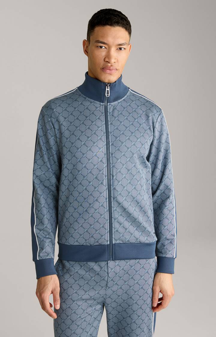Joop Cornflower-Sweatjacke Tayfun in Blau gemustert Begrenzt auf 3 Tage