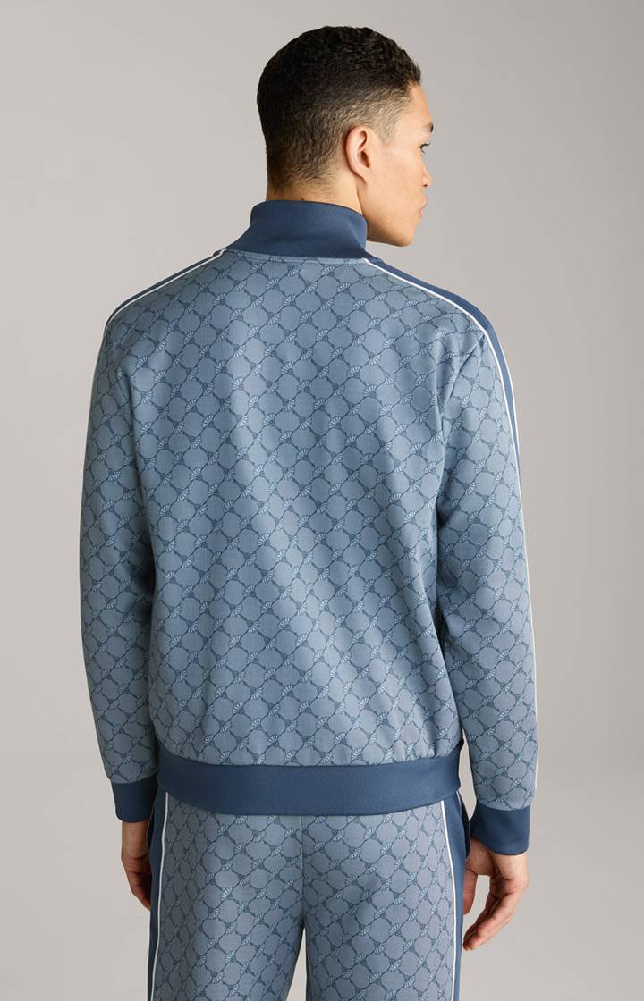 Joop Cornflower-Sweatjacke Tayfun in Blau gemustert Begrenzt auf 3 Tage