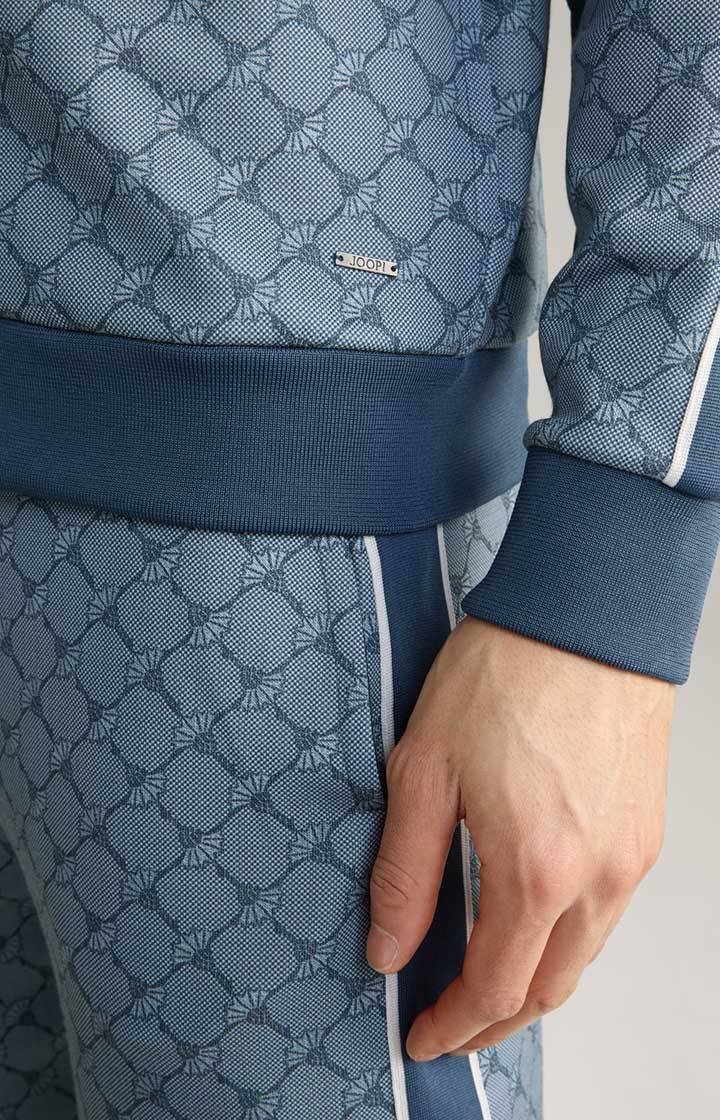 Joop Cornflower-Sweatjacke Tayfun in Blau gemustert Begrenzt auf 3 Tage