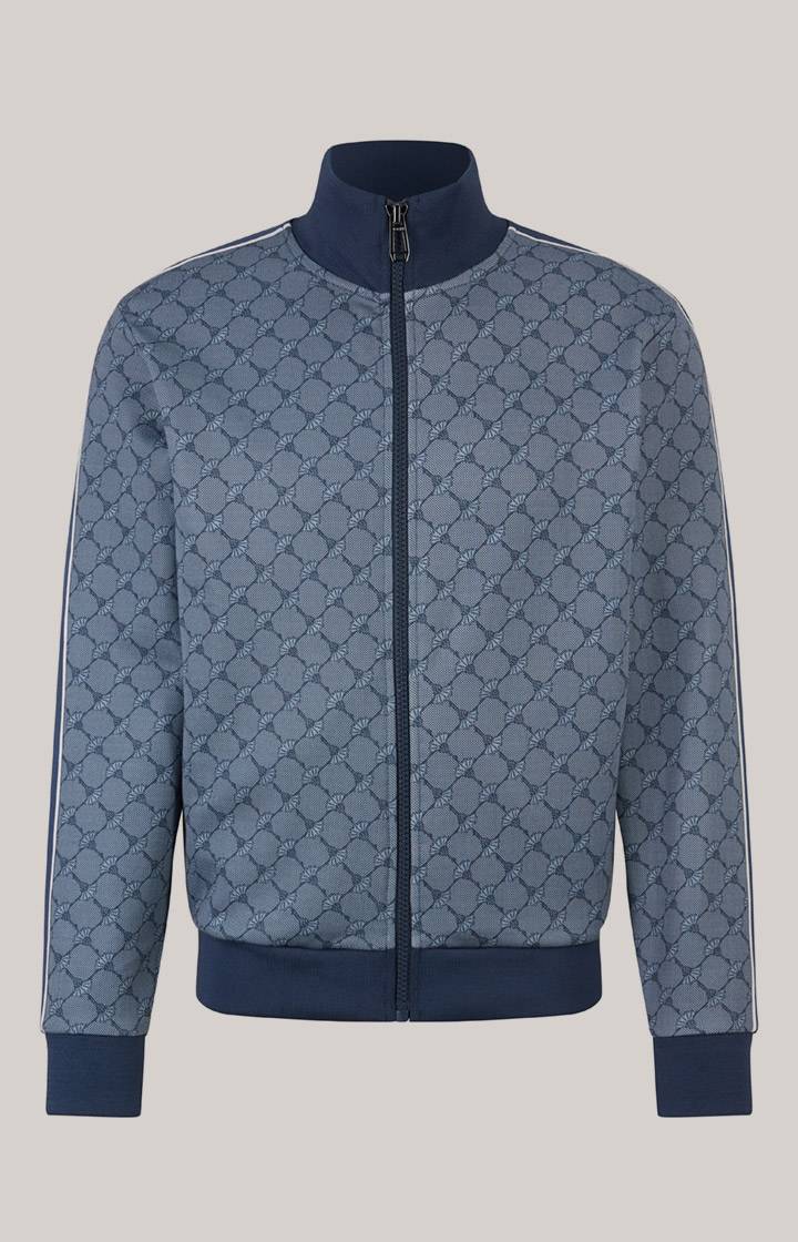 Joop Cornflower-Sweatjacke Tayfun in Blau gemustert Begrenzt auf 3 Tage