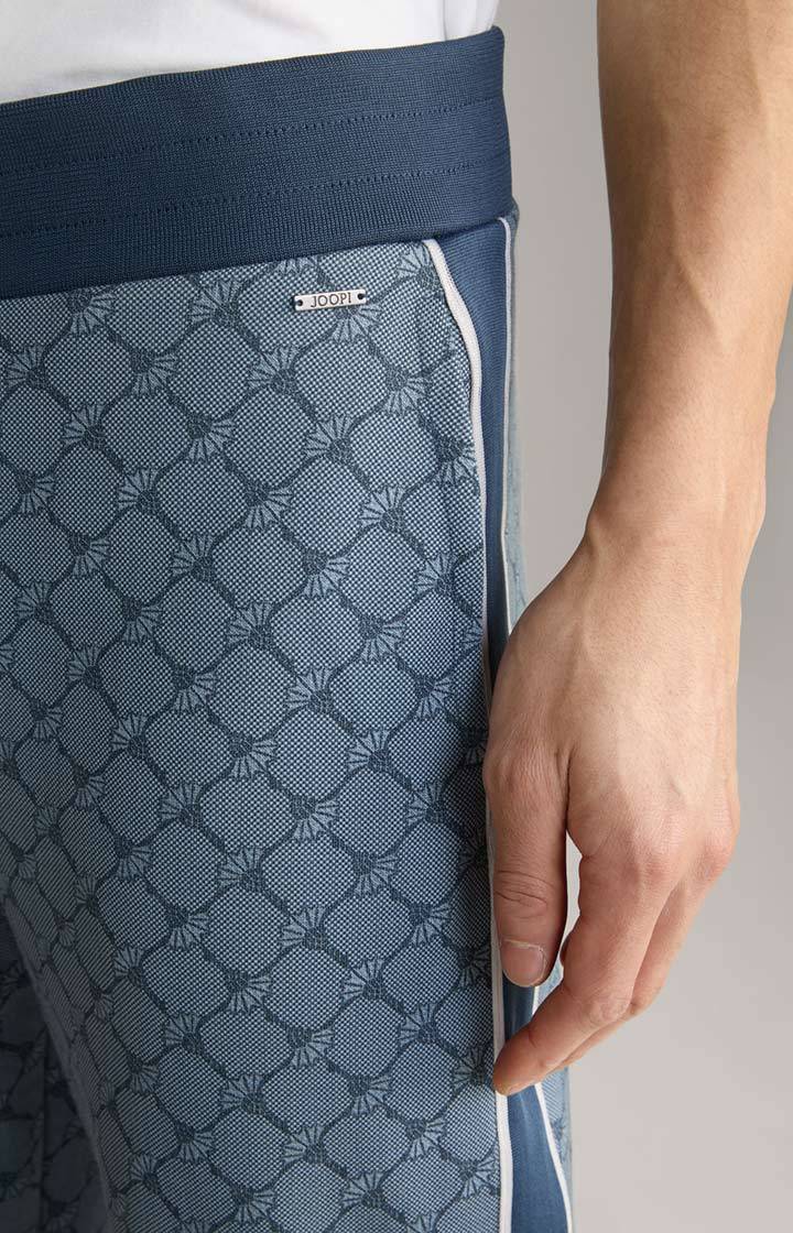 Joop Cornflower-Joggpants Taylan in Blau gemustert Speichern exportieren