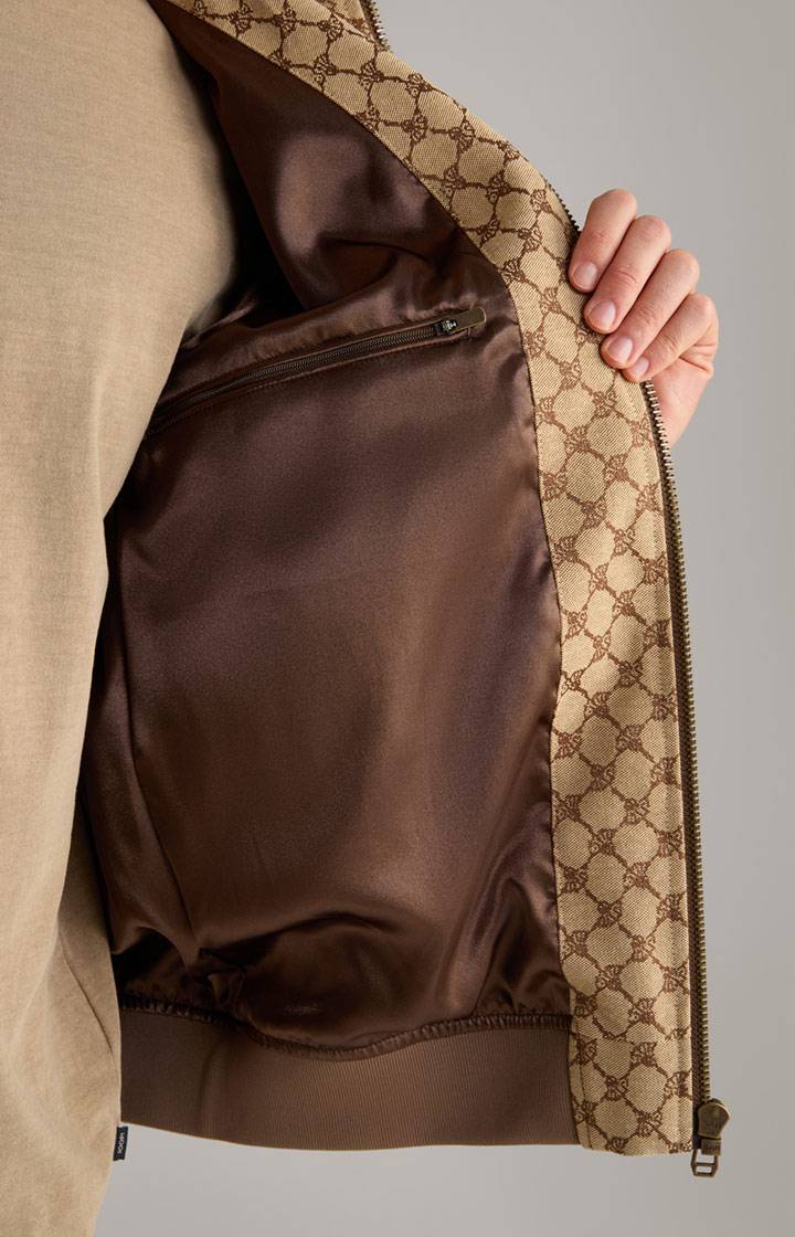 Joop Cornflower-Jacke Escor in Beige/Braun gemustert zollfrei