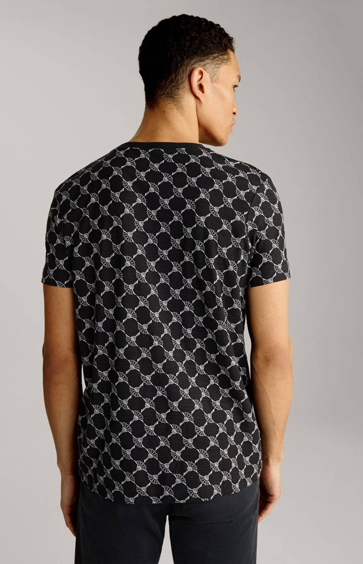 Joop Cornflower-T-Shirt Tyron in Schwarz gemustert Fabrikverkauf