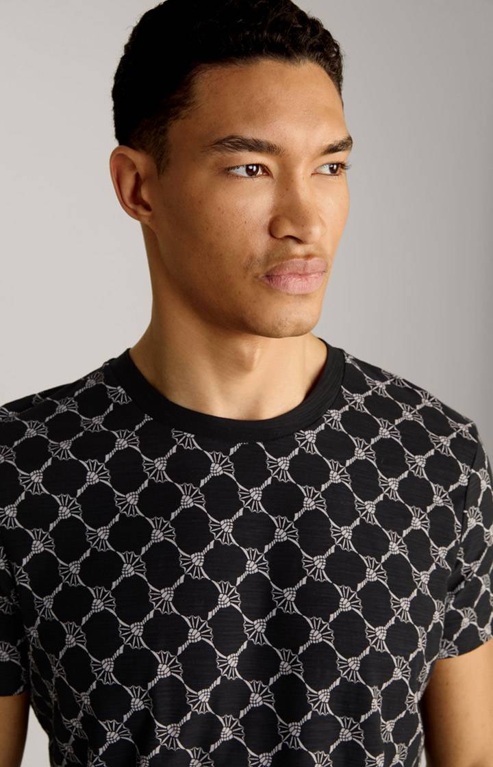 Joop Cornflower-T-Shirt Tyron in Schwarz gemustert Fabrikverkauf