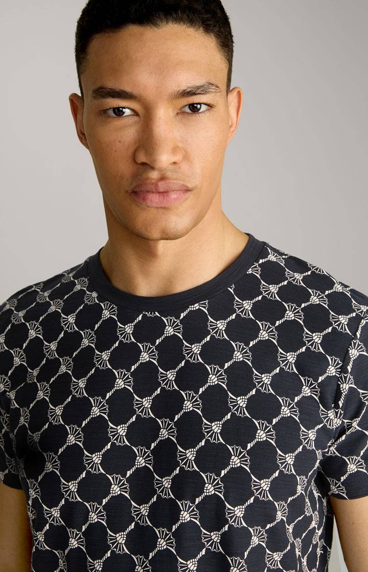 Joop Cornflower-T-Shirt Tyron in Navy gemustert Kostenloser Versand