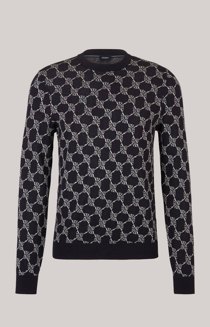 Joop Cornflower-Pullover Ravon in Navy gemustert Fabrik Onlineshop