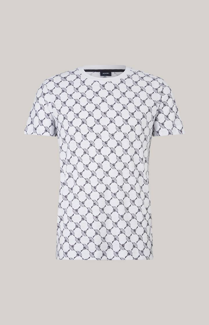 Joop Cornflower-T-Shirt Tyron in Weiß gemustert Großer Ausverkauf