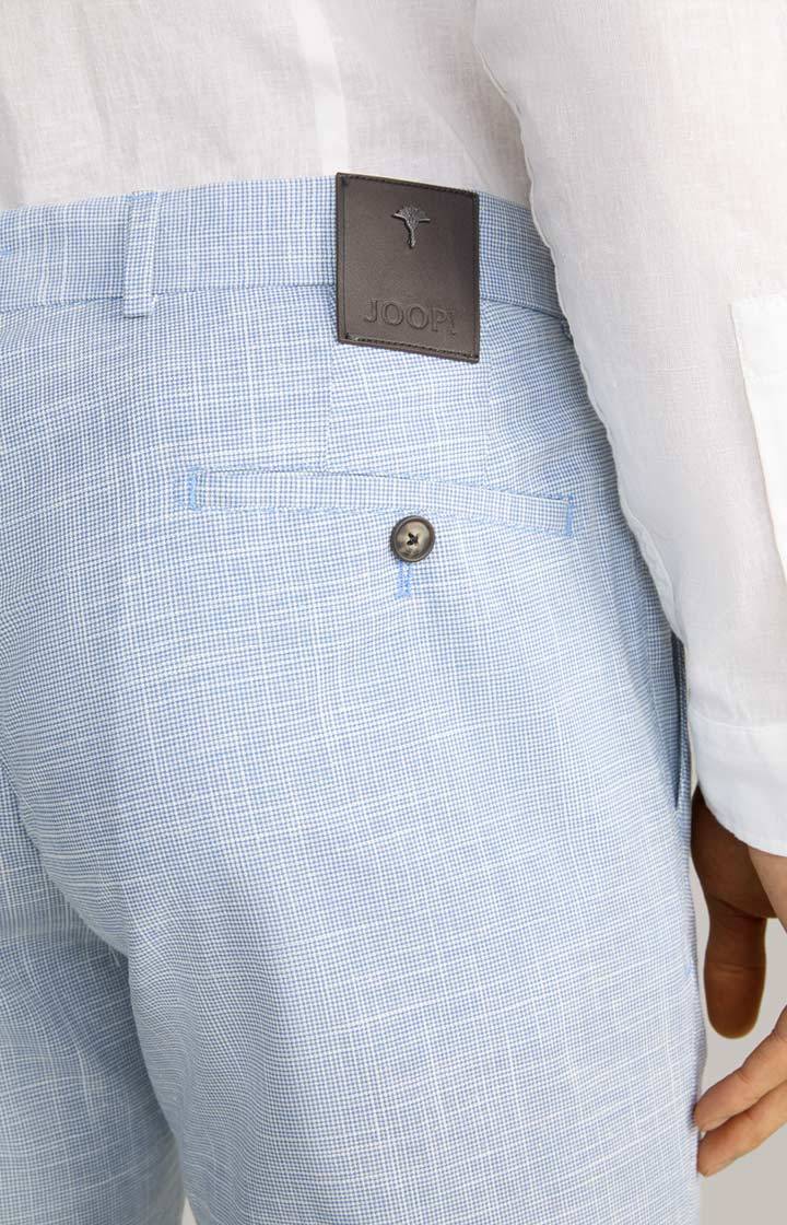 Joop Leinenmix-Chino Hank in Blau/Weiß gemustert JETZT KAUFEN