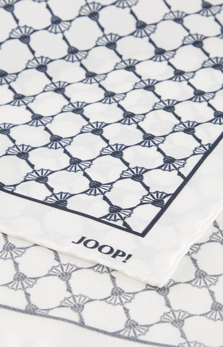 Joop Cornflower Seiden-Einstecktuch in Offwhite/Dunkelblau Letzter Tag