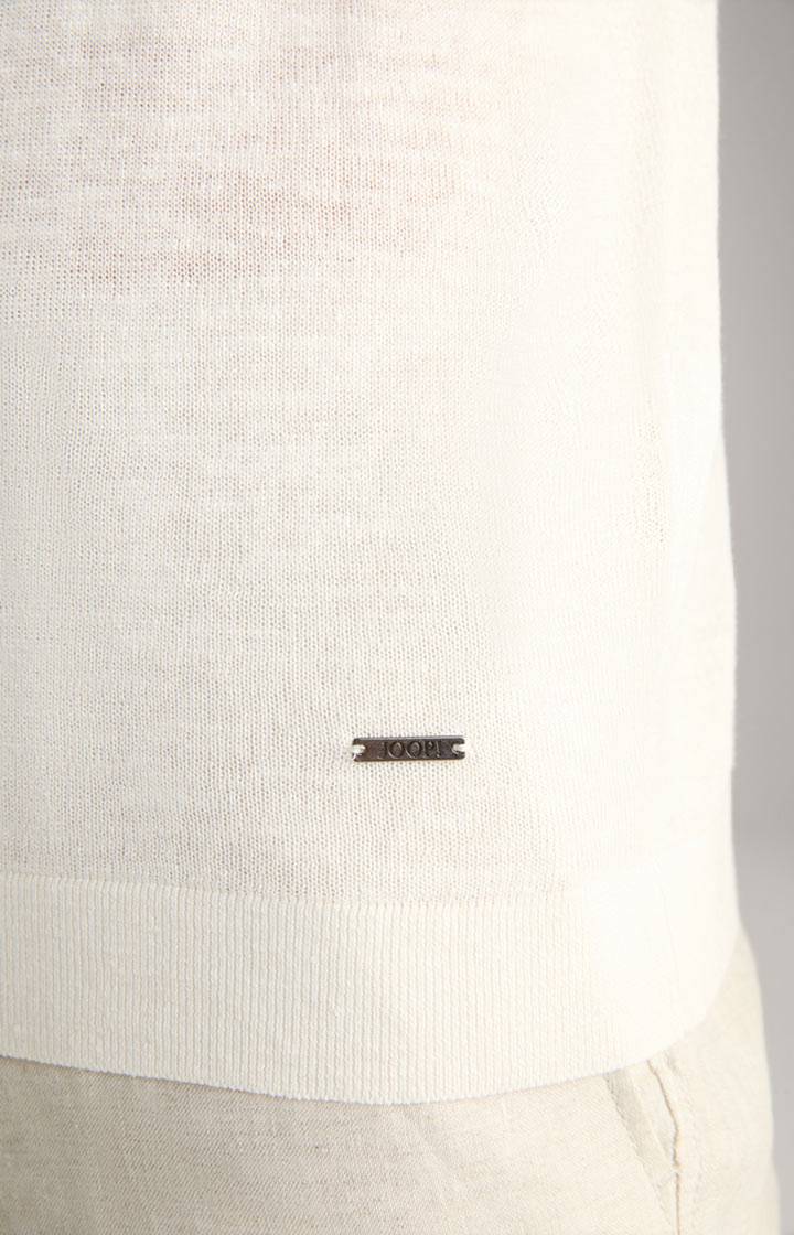 Joop Leinenmix-Poloshirt Malioso in Offwhite Vierteljährliche Förderung