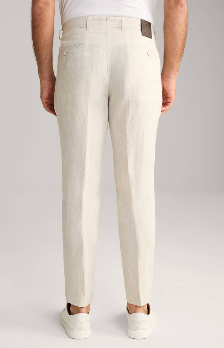 Joop Leinen-Chino Hank in Beige meliert Discount Store für neue Produkte